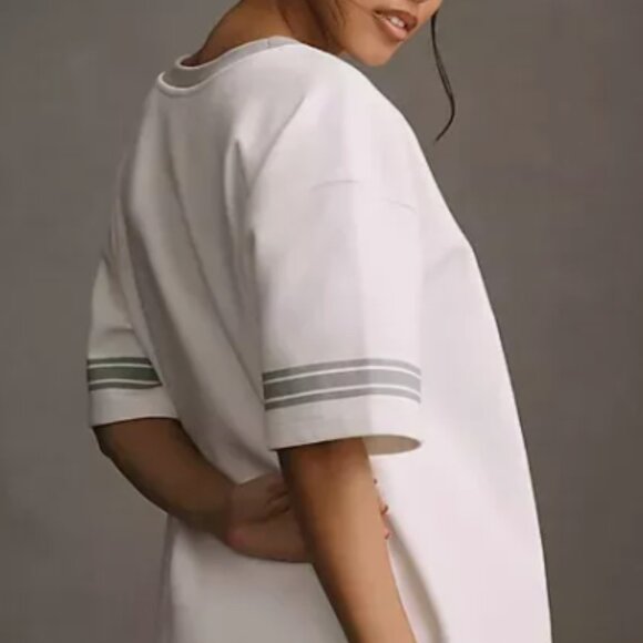 Brand New Daily Practice Sporty Sweatshirt Mini Short-Sleeve T-shirt Dress - Picture 6 of 7